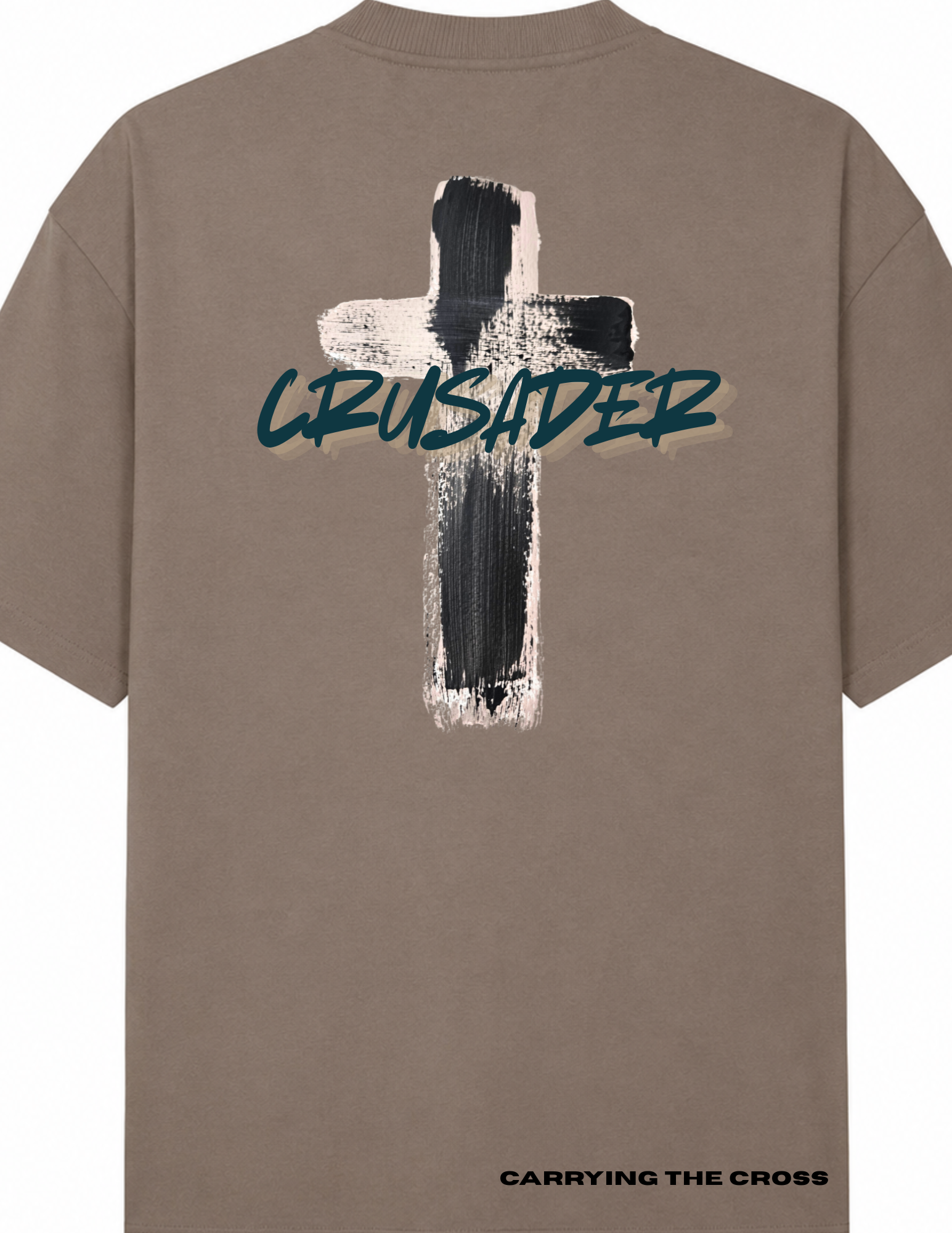 Crusader, Carrying The Cross T-shirt Christian Faith T-shirt