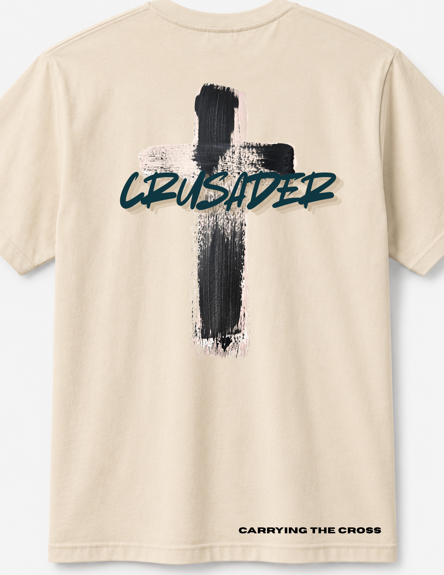 Crusader, Carrying The Cross T-shirt Christian Faith T-shirt