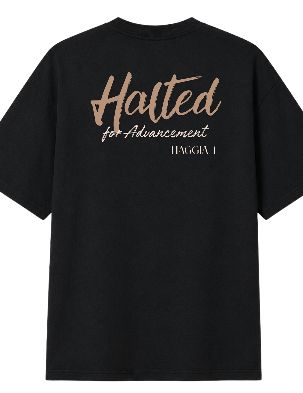 Halted for Advancement  Christian Faith T-shirt Haggai Chapter 1