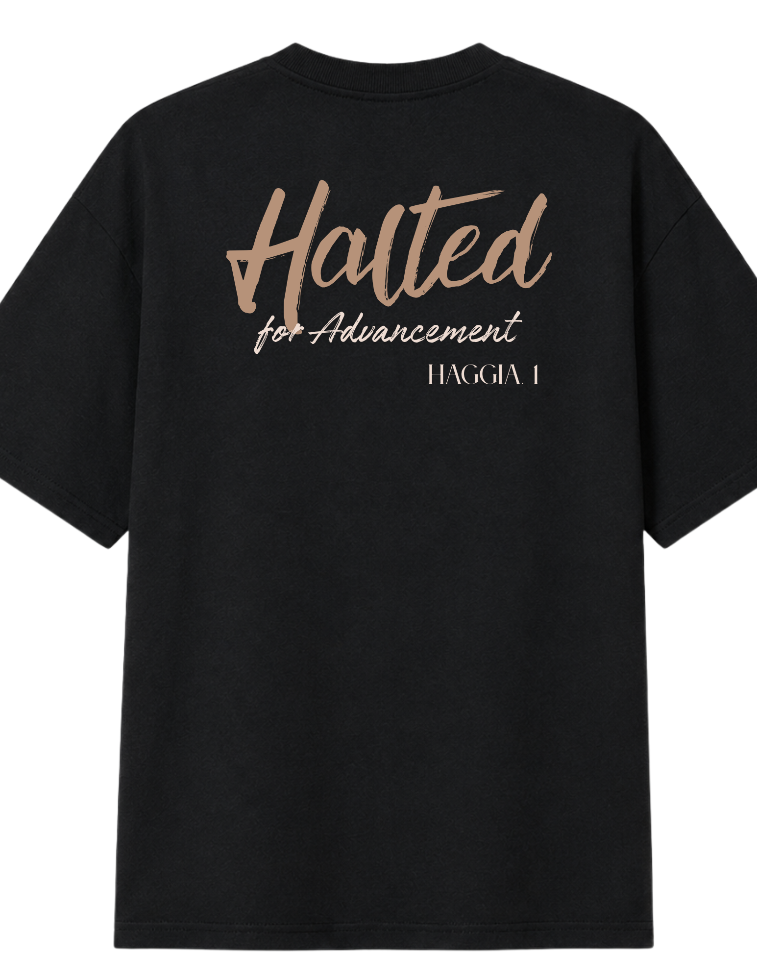 Halted for Advancement  Christian Faith T-shirt Haggai Chapter 1