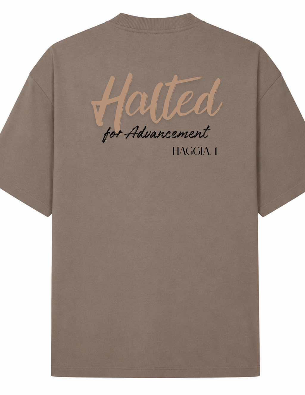 Halted for Advancement  Christian Faith T-shirt Haggai Chapter 1